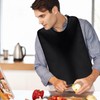 ZKFSIE 2PCS Adults Stretchable Bib, Waterproof Bibs for Adults and