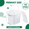 TINSKY 16 Pcs Plastic Deli Containers with Lids Ice Cream