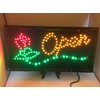 Open Sign W/Rose LED Light Sign Ultra Bright for Business