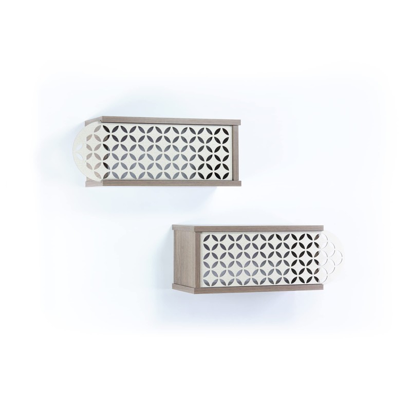 LUMILAND Rustic Floating Wall Decor for a Cozy Home, Versatile