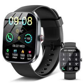 Motast Smart Watch, HD Fitness Tracker with Phone Answer/Call Answer/Pedometer/Sleep/Heart Rate Monitor for Android iOS Waterproof