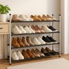 USTECH 4-Tier Expandable Shoe Rack Adjustable & Stackable Metal Shoe