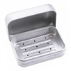 2Pcs Aluminum Travel Soap Case, Metal Self Draining Shampoo Bar