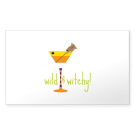 CafePress Wild Witchy Sticker Rectangle Bumper Sticker Car Decal