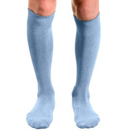 Couver - Calcetines de algodón acolchados para rodilla de béisbol, Azul Carolina, Large