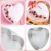Nuogo 3 Pieces Heart Shaped Cake Pans 8 Inch Heart
