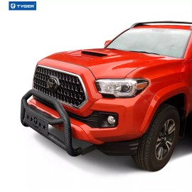 TYGER For 2016-2023 Toyota Tacoma Textured Black Bull Bar Bumper Guard