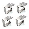 Aliotech 4pcs Tableware Shape Stainless Steel Silver Thickened Strong Cloth