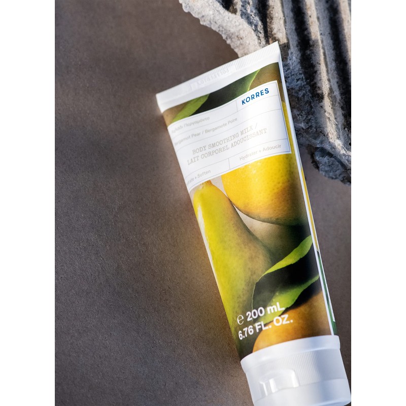 KORRES Bergamot Pear Smoothing Body Milk with Aloe Vera Vegan