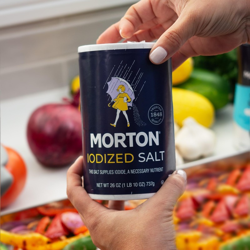 Morton Iodized Salt, All-Purpose, (26 oz), 2-Pack - All-Purpose, Perfect