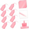 Botella Limpia Pestañas Exprimible 8 Piezas 250 Ml Color Rosa