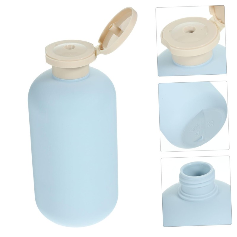 Ipetboom 2Pcs Refillable Travel Shampoo Bottles with Leak Flip Caps