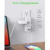 (2 Pack) Multi Plug Outlet Extender, EyGde Outlet Splitter with