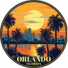 Orlando Florida B Souvenir Fridge Magnet 2-Inch