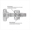 NELI Set of Hinges (New) with softclose for Pax (Like