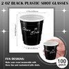 Lounsweer 100 Pcs Plastic Shot Glasses Shot Cups 2 Oz