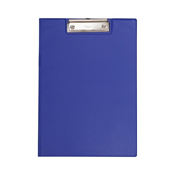 MAUL Clipboard Folder, A4, Clear Internal Pocket, Blue, 2339237, 1