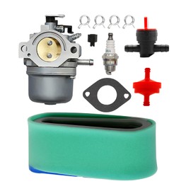 Carburetor with Air Filter Kit Compatible with Briggs & Stratton 283702 283707 284702 284707 284777 286702 286707 289702 289707 Lawn Tractor Mower Engines with Gasket + Air & Pre Filter + Spark Plug