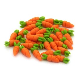 7 x MyTinyWorld Dolls House Miniature Carrot With Tops