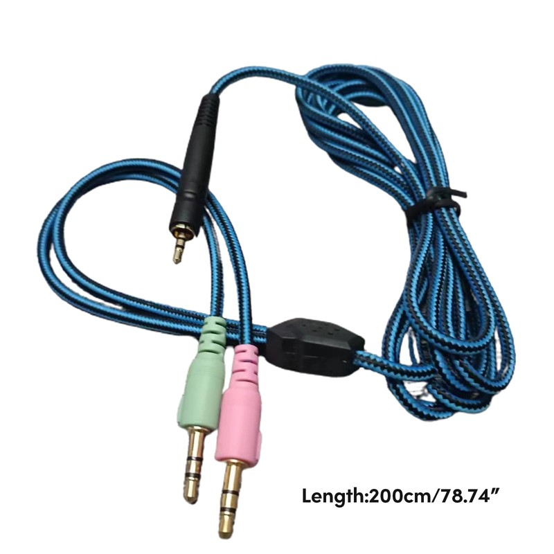 Nylon Braided UNP PC Cable for Sennheise GSP350 GSP500 GSP670