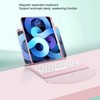 Vertical Keyboard Case Multi Angle Magnetic Clear Back Cover Detachable