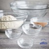 Duralex Gigogne Stackable Glass Mixing Bowls Set, Chip Resistant Durable