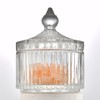 Crystal Glass Salt Cellar with Lid – 7oz Clear Salt