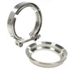 3" Flange & Clamp V-Band Kit For Borg Warner Turbo
