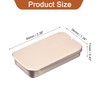 uxcell 4 Pcs Metal Tin Box Container, 2.4x1.3x0.4 Inch Slide