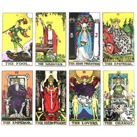 Tarot Cards, 78 Sheets, Weight Edition, Tarot Divination Telling, Albano-Waite Tarot, Japanese Instruction Manual Included (English Language Not Guaranteed)