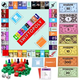 BAISHUWU TS Board Game, TS Board Game, Couple Adult TS Board Game, Couple TS Board Game, TS Adultopoly Couple Board Game, Taylor Swift Merch Board Game, for Birthdays, Bachelor Parties