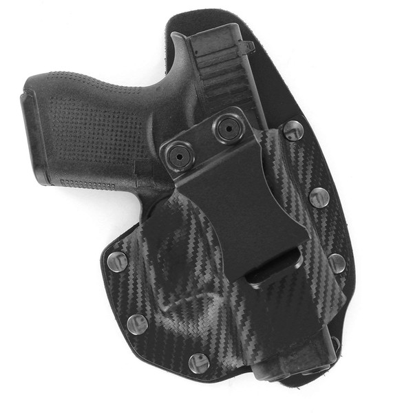 NT Hybrid IWB Black Carbon Fiber & Leather Holster (Right-Hand, for SCCY CPX1,2)