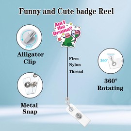 36 Pcs Cute Funny Nurse Badge Reel Retractable Accessories Bulk Healthcare Nursing Badge Holder Medical Dinosaur Cow Dumpster Fire Xray Fun Badge Clip LPN RN CNA Social Worker Doctor ID Card Gifts