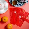 Bojueshaw 2PCS Silk Red Cloth Envelope - Traditional Wedding &