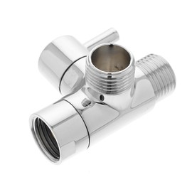TOYMYTOY Branch Valve, T-Type, G1/2, Adapter, 3-Way Branch Plug, Faucet Splitter, Water Flow Switching Valve, For Showers, Shower Heads, Adapters, For Bathrooms, Replacement Parts