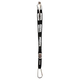 1SaltyIsland Lanyard Black, Premium Neck Strap, Detachable Key Holder With Carabiner Clip