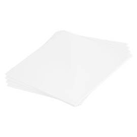 QUARKZMAN ABS Plastic Panel 8 Inch x 8 Inch x 0.12 Inch ABS Styrene Plates for Building Models DIY Craft Panel White Pack of 4