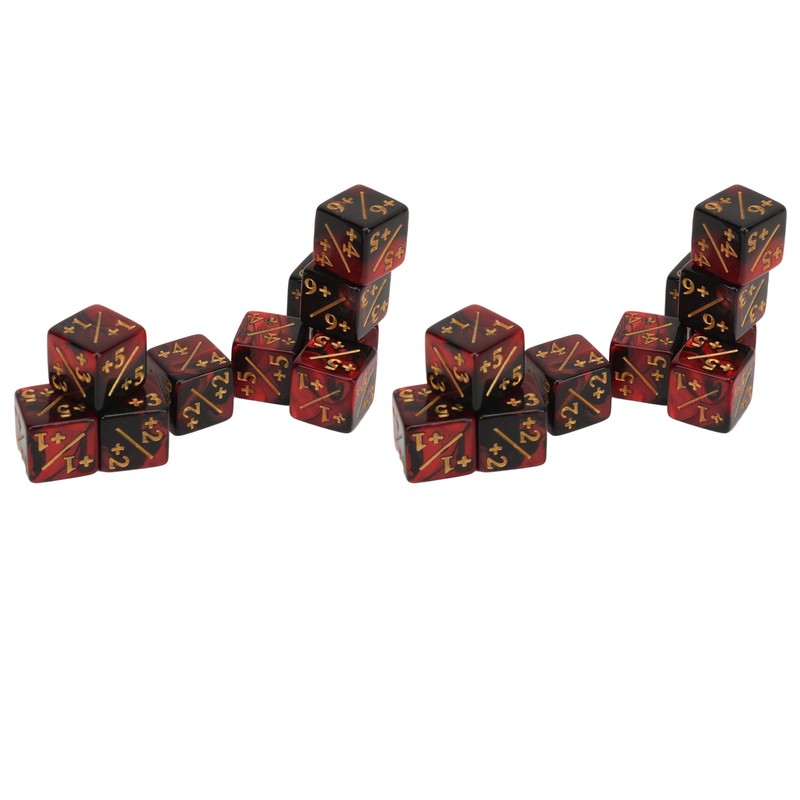 20PCS 6 Sided Dice Set for Kids 16MM Plastic Educational