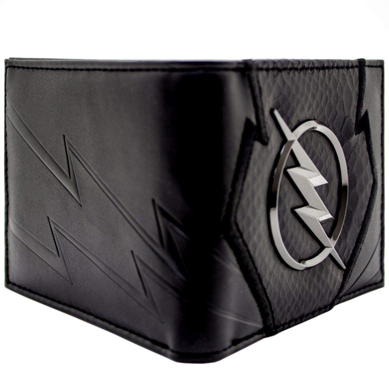 The Flash Zoom Emblem Jay Garrick Metal Bolt Emblem Wallet