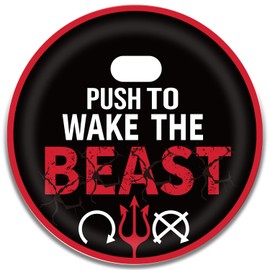 TOOLEPIC Red Engine Start Button Cover for Subaru WRX, Forester, Outback, Legacy, XV 2013-2020, Beast-Themed Push Start Accessory