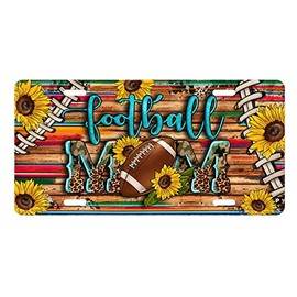 Vanity Decorative Aluminum Front License Plate for Mom (Western Football Mom)