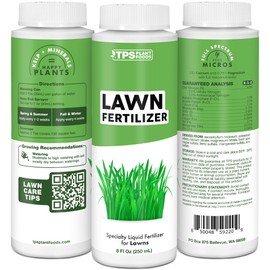 TPS NUTRIENTS Lawn Fertilizer for All Grass and Lawn Types, Liquid Plant Food, 1 Gallon (128 oz)