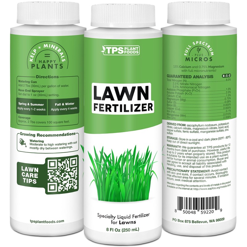 TPS NUTRIENTS Lawn Fertilizer for All Grass and Lawn Types,