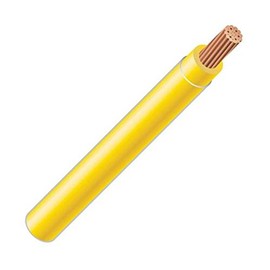 Wirenco 8 AWG 19-Stranded THHN Yellow Copper Building Wire (50Ft Cut)