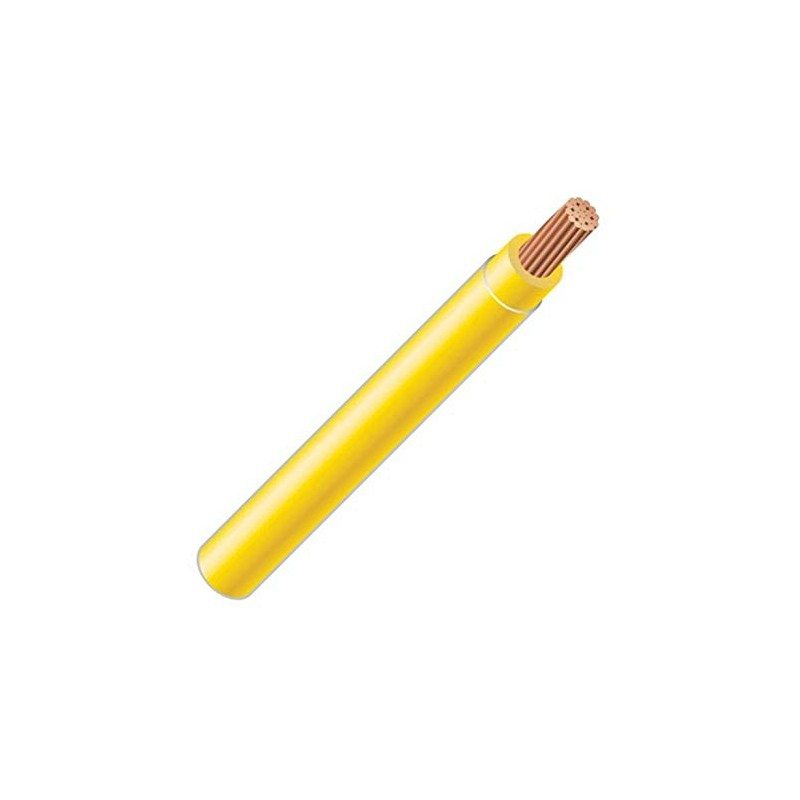 Wirenco 8 AWG 19-Stranded THHN Yellow Copper Building Wire (50Ft