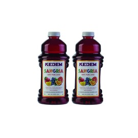 Kedem Sangria Soft Drink, Made of 100% Pure Juice, 64oz, (2 Pack), No Sugar or Artificial Coloring Added