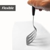 Stainless Steel Spatula, Flexible Metal Slotted Turner for Cast Iron