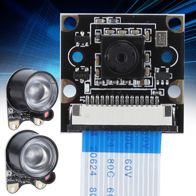 5MP Night Vision Camera with Photosensitive Light Fit for Raspberry