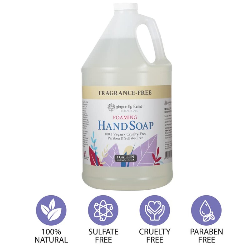 Ginger Lily Farms Botanicals All-Purpose Foaming Hand Soap Refill, Fragrance