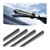 Pack of 4 Windscreen Wipers, Rubber Wiper Rubber, Boneless Windscreen